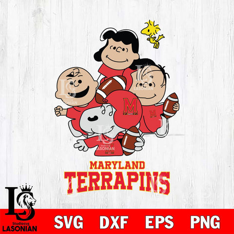 Maryland Terrapins Snoopy Sport 4 Svg Eps Dxf Png File, Digital Download