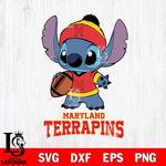 Maryland Terrapins Stitch Disney, Svg Eps Dxf Png File, Digital Download