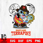 Maryland Terrapins Stitch Freddy Krueger Halloween Svg Eps Dxf Png File, Digital Download, Instant Download