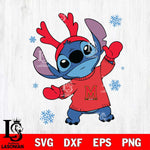Maryland Terrapins Stitch Santa Christmas Svg Eps Dxf Png File, Digital Download, Instant Download