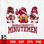 Massachusetts Minutemen 3 Gnomes Football Svg Eps Dxf Png File, Digital Download, Instant Download