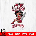 Massachusetts Minutemen Beauty Black Fairy Betty Boop, Svg Eps Dxf Png File, Digital Download