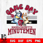 Massachusetts Minutemen Bluey & Bingo 9 Svg Eps Dxf Png File, NCAA svg, Digital Download, Instant Download