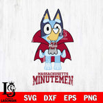 Massachusetts Minutemen Bluey Dracula Halloween Svg Eps Dxf Png File, Digital Download, Instant Download