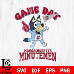 Massachusetts Minutemen Bluey Game Day Svg Eps Dxf Png File, Digital Download, Instant Download