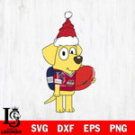 Massachusetts Minutemen Bluey Lucky Christmas Svg Eps Dxf Png File, Digital Download, Instant Download