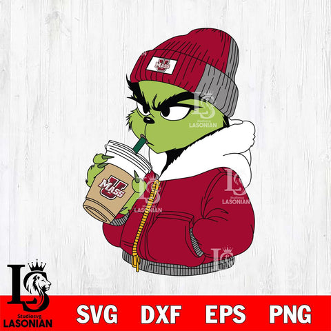 Massachusetts Minutemen Boujee Grinch 6 Svg Eps Dxf Png File, Digital Download, Instant Download