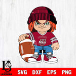 Massachusetts Minutemen Chucky Horror 4 Svg Eps Dxf Png File, NCAA svg, Digital Download, Instant Download