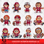 Massachusetts Minutemen Chucky Horror Bundle 12 SVG Eps Dxf Png File, Bundle NCAA svg, Digital Download, Instant Download
