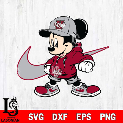 Massachusetts Minutemen Cool Mickey Mouse Svg Eps Dxf Png File, NCAA svg, Digital Download, Instant Download