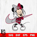 Massachusetts Minutemen Cute Minnie Mouse Dancing Svg Eps Dxf Png File, NCAA svg, Digital Download, Instant Download