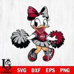 Massachusetts Minutemen Daisy Duck Cheerleader Svg Eps Dxf Png File, NCAA svg, Digital Download, Instant Download
