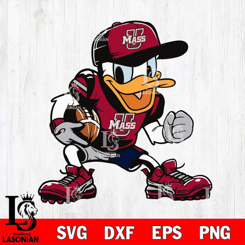 Massachusetts Minutemen Donal Duck Svg Eps Dxf Png File, NCAA svg, Digital Download, Instant Download
