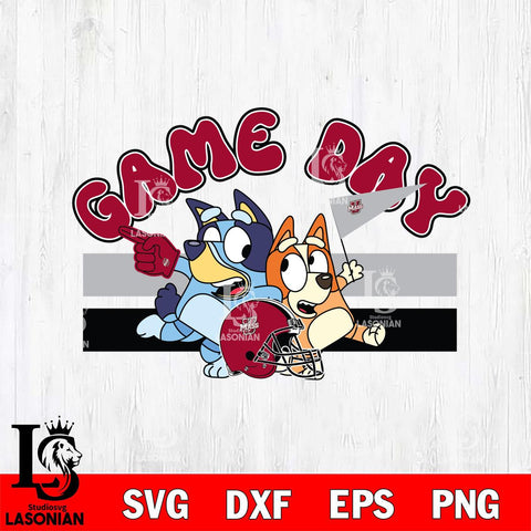 Massachusetts Minutemen Game Day Bluey Svg Eps Dxf Png File, Digital Download, Instant Download