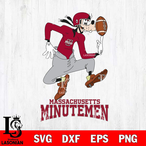 Massachusetts Minutemen Goofy Circus Football SVG DXF EPS PNG FILE,NCAA svg ,Football Digital Download,Instant Download, Silhouette