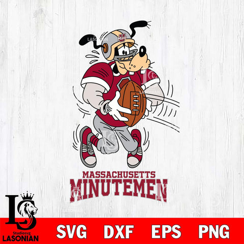 Massachusetts Minutemen Goofy Sport Football SVG DXF EPS PNG FILE,NCAA svg ,Football Digital Download,Instant Download, Silhouette
