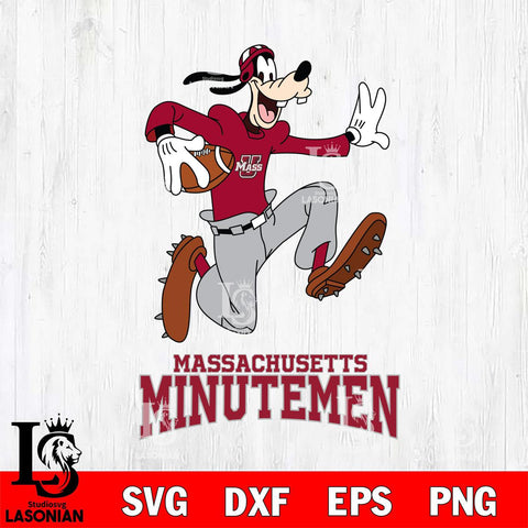 Massachusetts Minutemen Goofy rugby Sport SVG DXF EPS PNG FILE,NCAA svg ,Football Digital Download,Instant Download, Silhouette