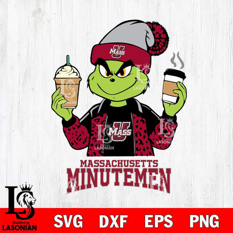 Massachusetts Minutemen Grinch 2 coffee Svg Eps Dxf Png File, Digital Download, Instant Download