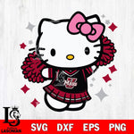 Massachusetts Minutemen Hello Kitty Cheerleader 4 Svg Eps Dxf Png File, Digital Download, Instant Download