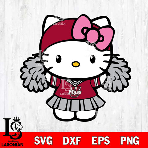 Massachusetts Minutemen Hello Kitty Cheerleader 5 Svg Eps Dxf Png File, Digital Download, Instant Download