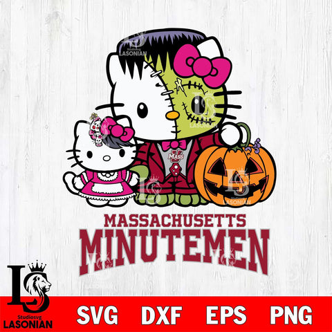 Massachusetts Minutemen Hello Kitty Horror 10 Svg Eps Dxf Png File, Digital Download
