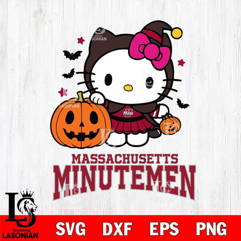 Massachusetts Minutemen Hello Kitty Horror 1 Svg Eps Dxf Png File, Digital Download