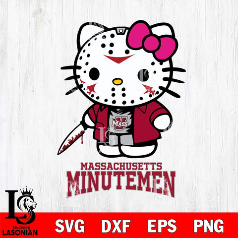 Massachusetts Minutemen Hello Kitty Horror 3 Svg Eps Dxf Png File, Digital Download