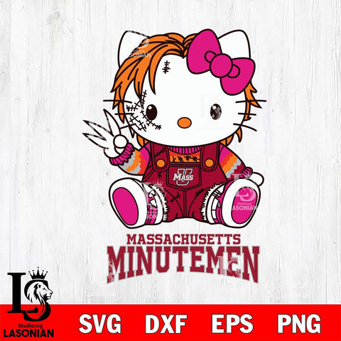Massachusetts Minutemen Hello Kitty Horror Svg Eps Dxf Png File, Digital Download