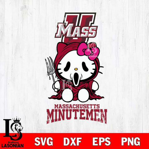 Massachusetts Minutemen Hello Kitty Horror 4 Svg Eps Dxf Png File, Digital Download