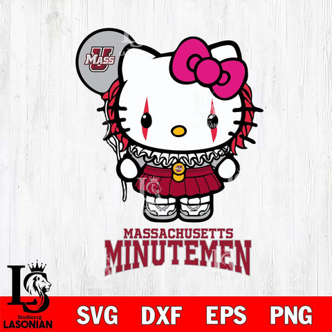 Massachusetts Minutemen Hello Kitty Horror 7 Svg Eps Dxf Png File, Digital Download