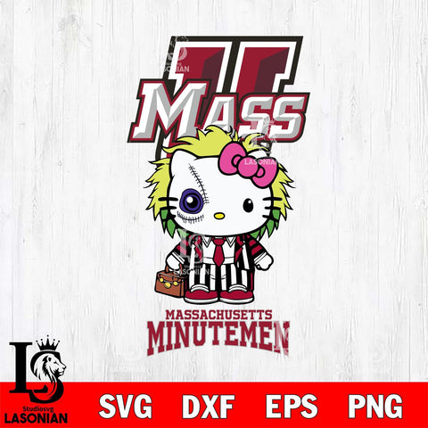 Massachusetts Minutemen Hello Kitty Horror 8 Svg Eps Dxf Png File, Digital Download