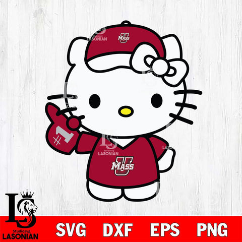 Massachusetts Minutemen Hello Kitty sport 5 Svg Eps Dxf Png File, NCAA svg, Digital Download, Instant Download
