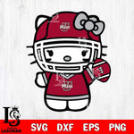 Massachusetts Minutemen Hello Kitty sport 6 Svg Eps Dxf Png File, NCAA svg, Digital Download, Instant Download