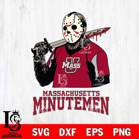 Massachusetts Minutemen Jason Voorhees 11 Svg Eps Dxf Png File, Digital Download