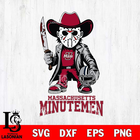 Massachusetts Minutemen Jason Voorhees 3 Svg Eps Dxf Png File, Digital Download