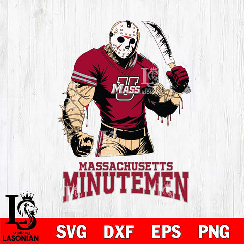 Massachusetts Minutemen Jason Voorhees Svg Eps Dxf Png File, Digital Download