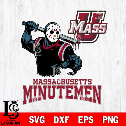 Massachusetts Minutemen Jason Voorhees 5 Svg Eps Dxf Png File, Digital Download
