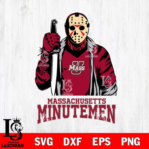 Massachusetts Minutemen Jason Voorhees 6 Svg Eps Dxf Png File, Digital Download