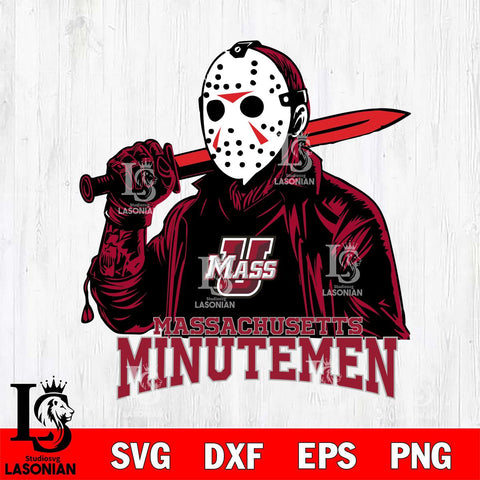 Massachusetts Minutemen Jason Voorhees Horror 12 Svg Eps Dxf Png File, NCAA svg, Digital Download, Instant Download