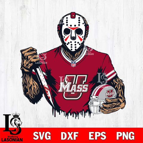 Massachusetts Minutemen Jason Voorhees Horror 5 Svg Eps Dxf Png File, NCAA svg, Digital Download, Instant Download