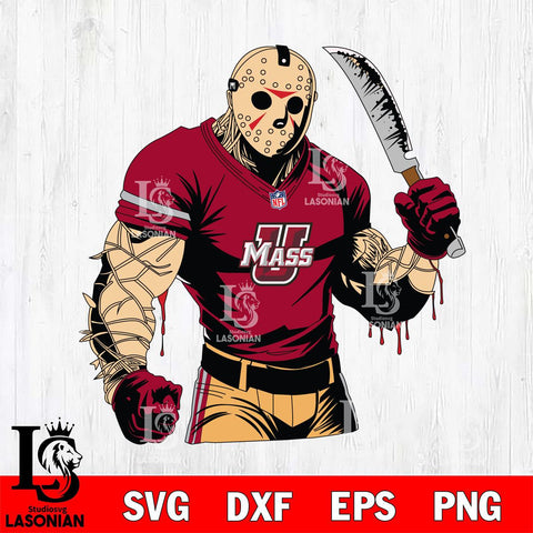 Massachusetts Minutemen Jason Voorhees Horror 8 Svg Eps Dxf Png File, NCAA svg, Digital Download, Instant Download
