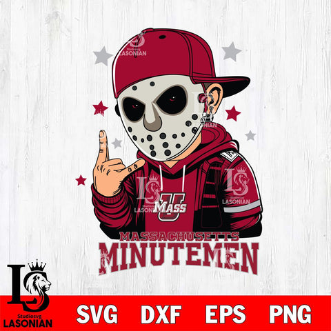 Massachusetts Minutemen Jason Voorhees Horror 9 Svg Eps Dxf Png File, NCAA svg, Digital Download, Instant Download