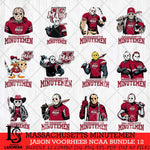 Massachusetts Minutemen Jason Voorhees NCAA Bundle 12 SVG Svg Eps Dxf Png File, Digital Download