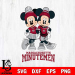 Massachusetts Minutemen Mickey And Minnie Mouse Football Svg Eps Dxf Png File, NCAA svg , File Cut , Digital Download , Instant Download, Cut Svg Files