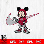 Massachusetts Minutemen Mickey Wearing Hoodie Sport Svg Eps Dxf Png File, NCAA svg, Digital Download, Instant Download