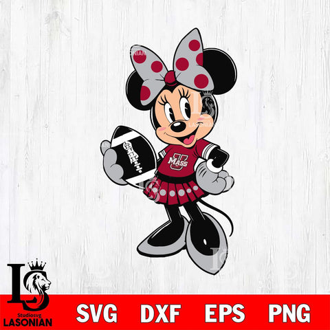 Massachusetts Minutemen Minnie Mouse Svg Eps Dxf Png File, NCAA svg, Digital Download, Instant Download