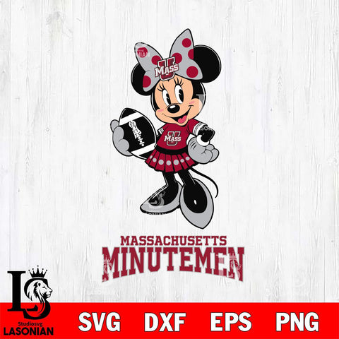 Massachusetts Minutemen Minnie Mouse, Svg Eps Dxf Png File, Digital Download