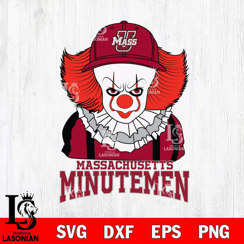 Massachusetts Minutemen Pennywise Horror Sport 10 Svg Eps Dxf Png File, Digital Download