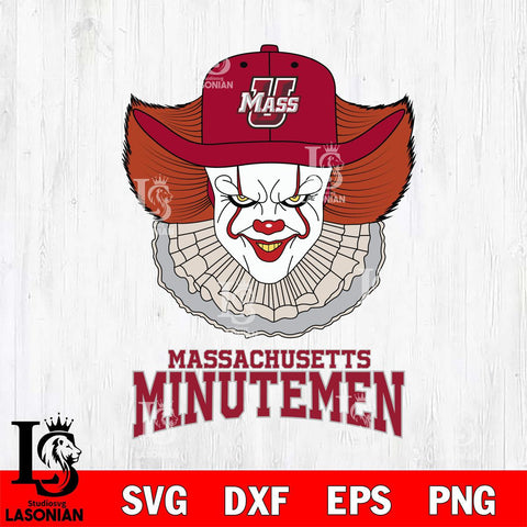 Massachusetts Minutemen Pennywise Horror Sport 12 Svg Eps Dxf Png File, Digital Download