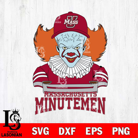 Massachusetts Minutemen Pennywise Horror Sport 2 Svg Eps Dxf Png File, Digital Download